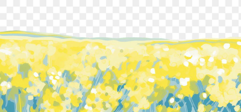 PNG Rapeseed field landscape grassland outdoors. AI generated Image by rawpixel.