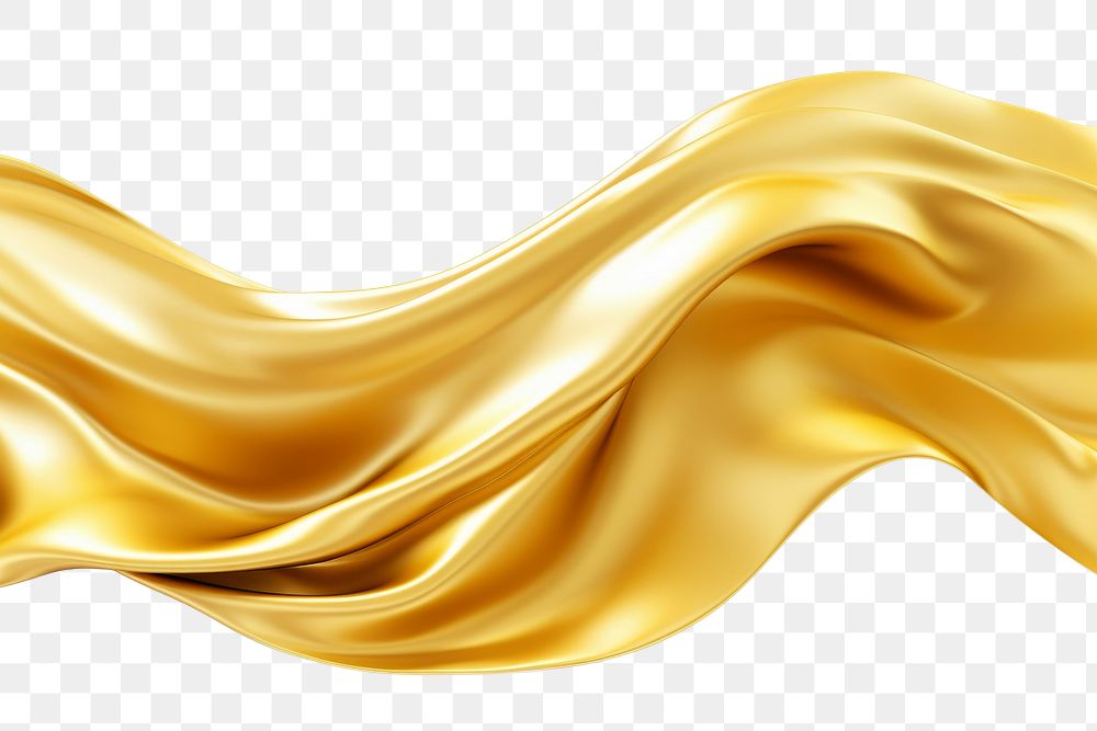 PNG A curved flowing cloth gold backgrounds silk.