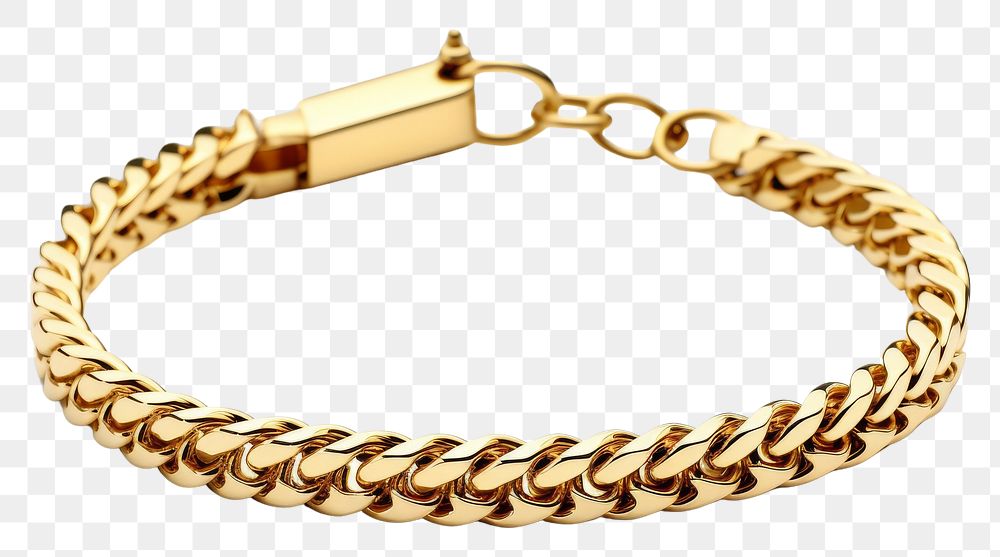 PNG A shiny metal chain blacelet gold bracelet jewelry.