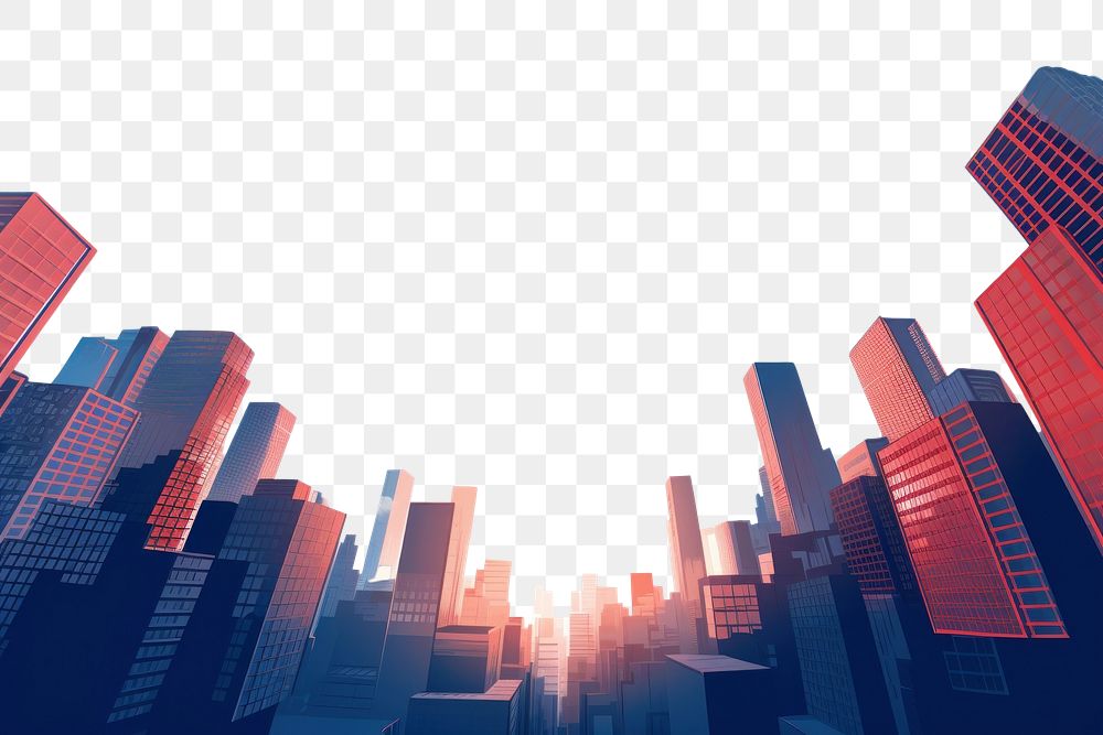 PNG City skyline building architecture backgrounds. AI generated Image by rawpixel.