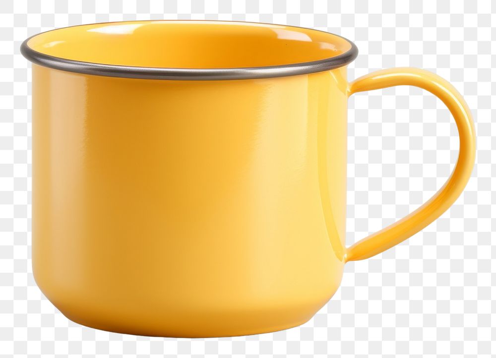 PNG Enamel mug mockup drink cup refreshment.