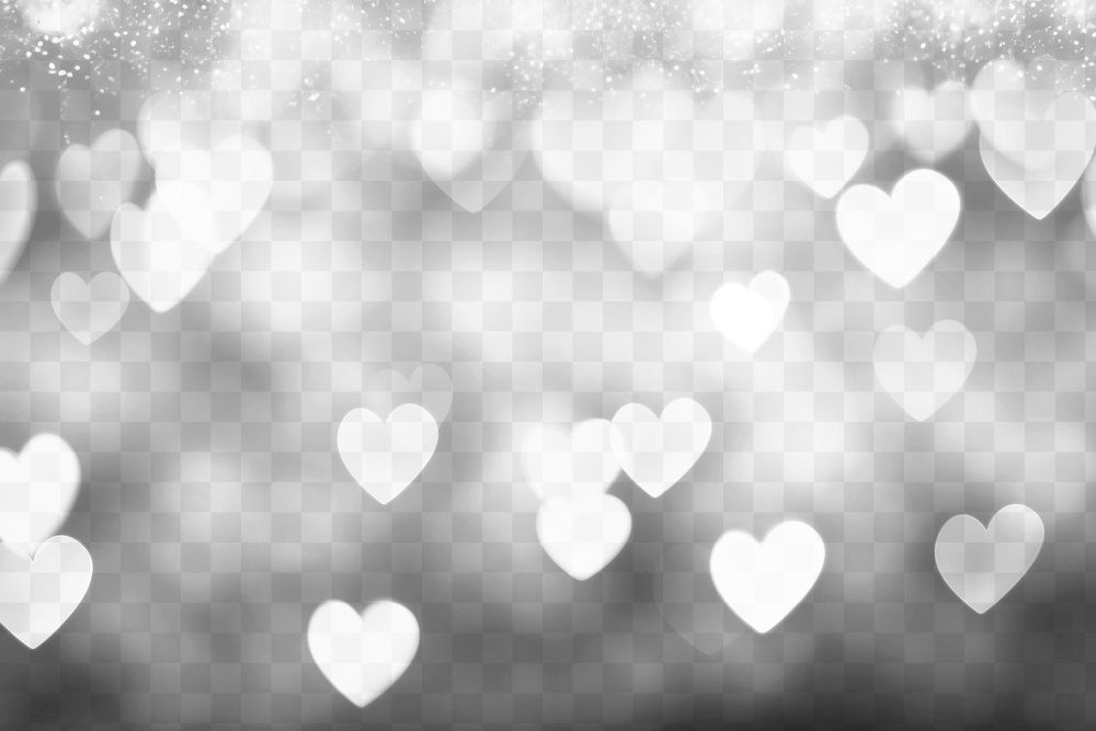 PNG Bokeh background backgrounds abstract heart. AI generated Image by rawpixel.