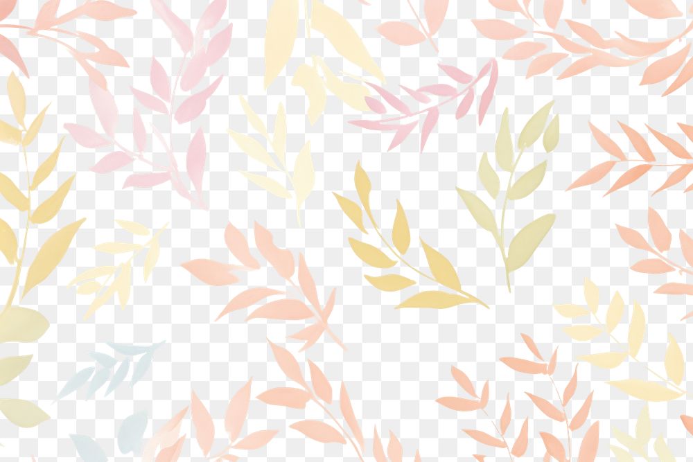 PNG Tree leaves pattern backgrounds wallpaper.