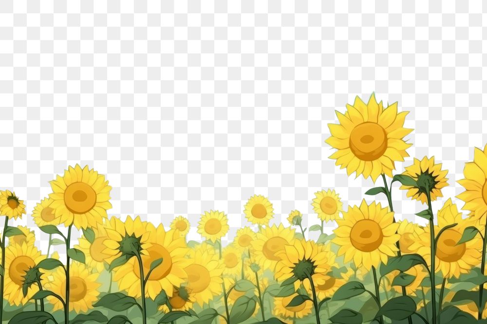 PNG  Sunflower field landscape backgrounds outdoors.