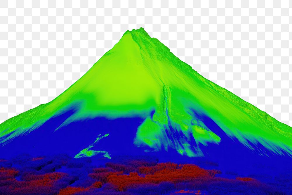 PNG  Mountain outdoors volcano nature. AI generated Image by rawpixel.