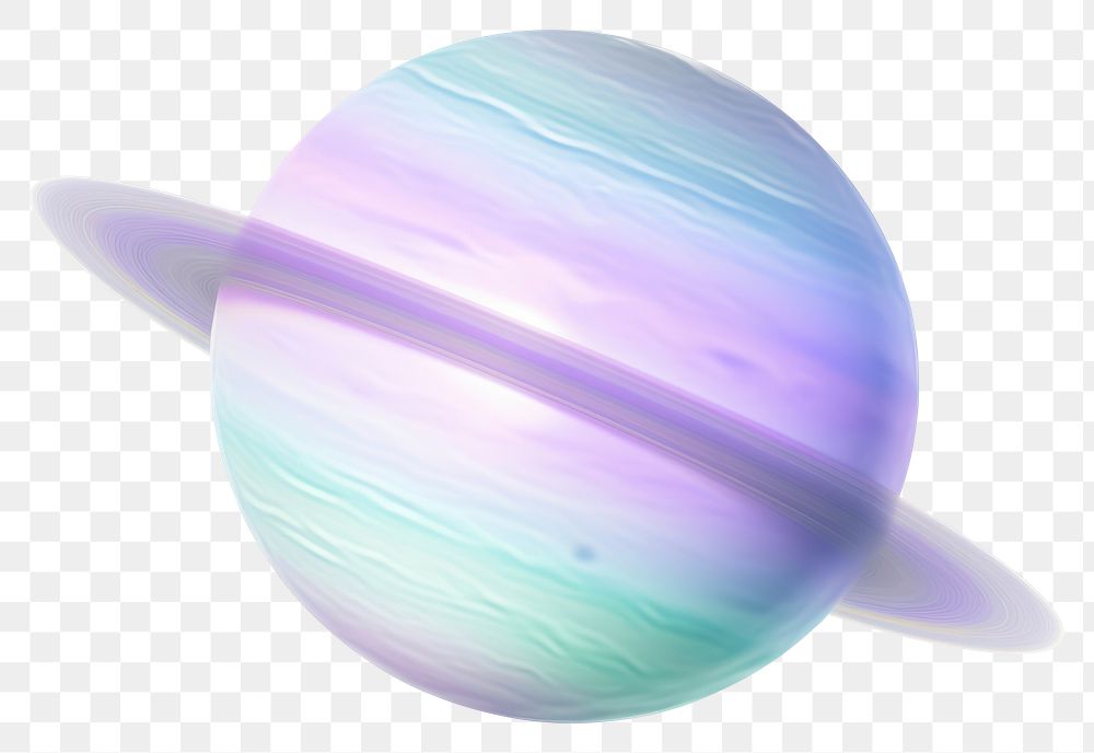 PNG  A holography saturn icon astronomy planet space.