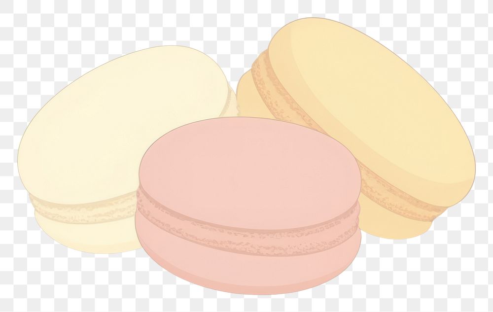 PNG  Illustration of macarons food confectionery cosmetics.