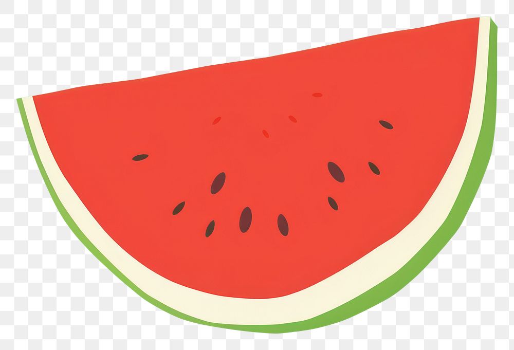 PNG  Illustration of a watermelon fruit plant food.