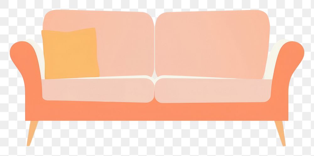 PNG  Illustration of sofa with lamp furniture architecture comfortable.