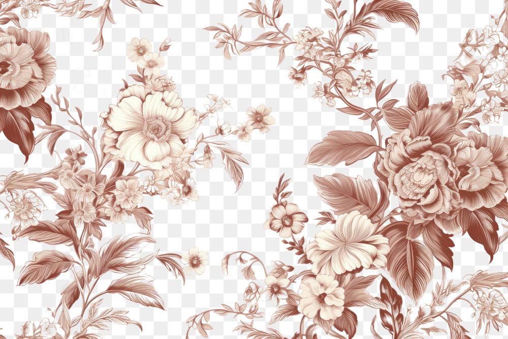 PNG Toile wallpaper a single Florist pattern plant art.