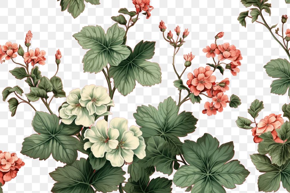 PNG Toile wallpaper a single Geranium geranium pattern flower.