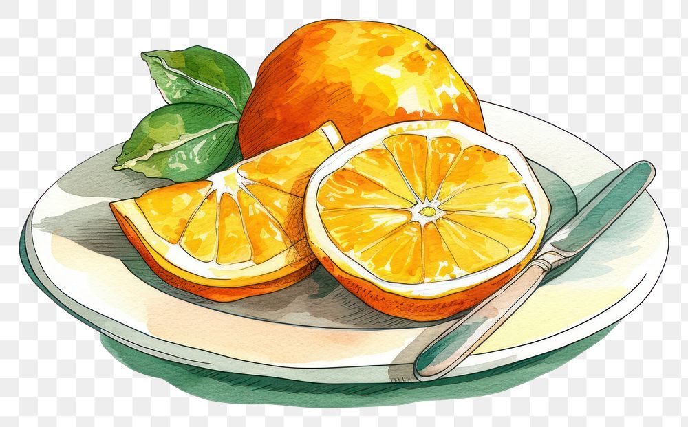 PNG Oranges plate grapefruit lemon.
