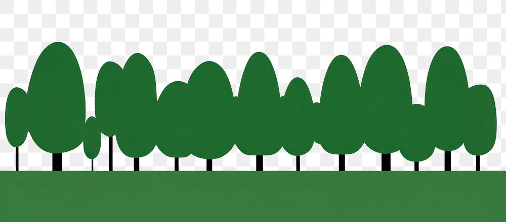 PNG  Illustration of tress border outdoors plant grass.