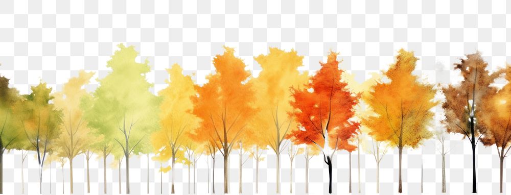 PNG Autumn trees backgrounds panoramic outdoors.