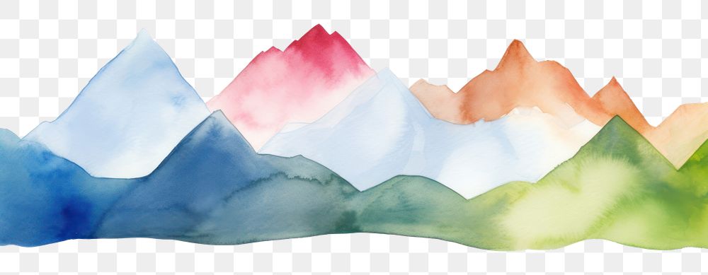 PNG Mountains backgrounds painting nature.
