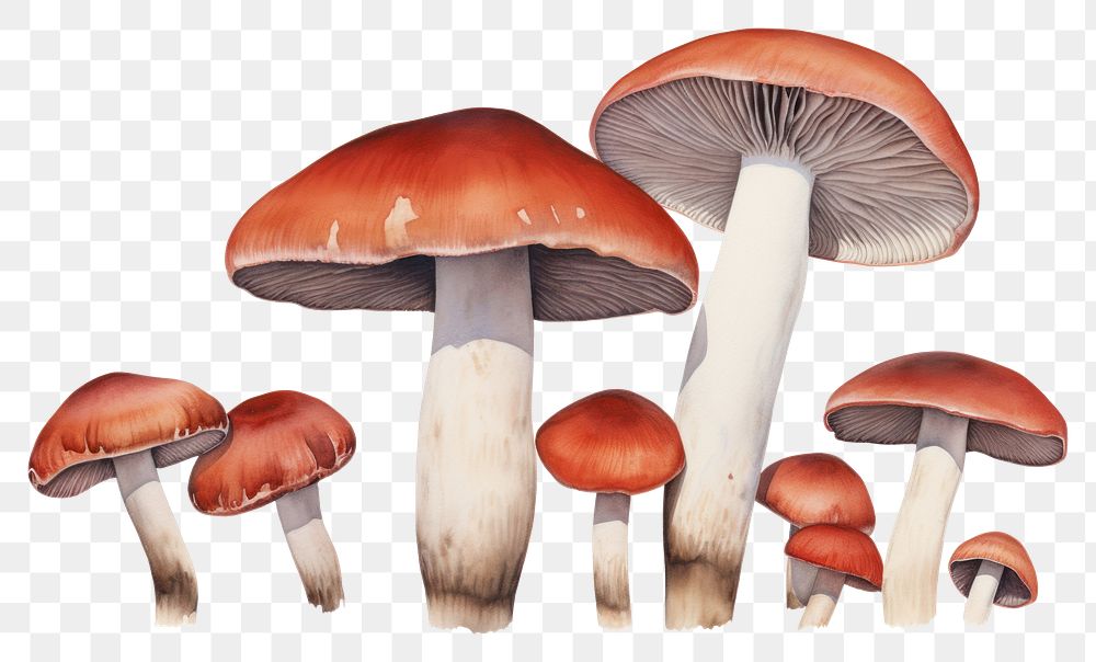 PNG Mushrooms fungus agaric plant.