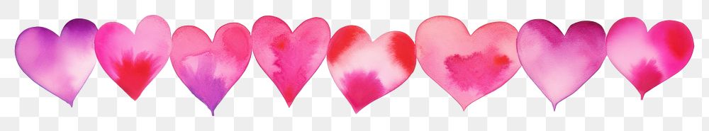 PNG Pink hearts backgrounds petal white background.