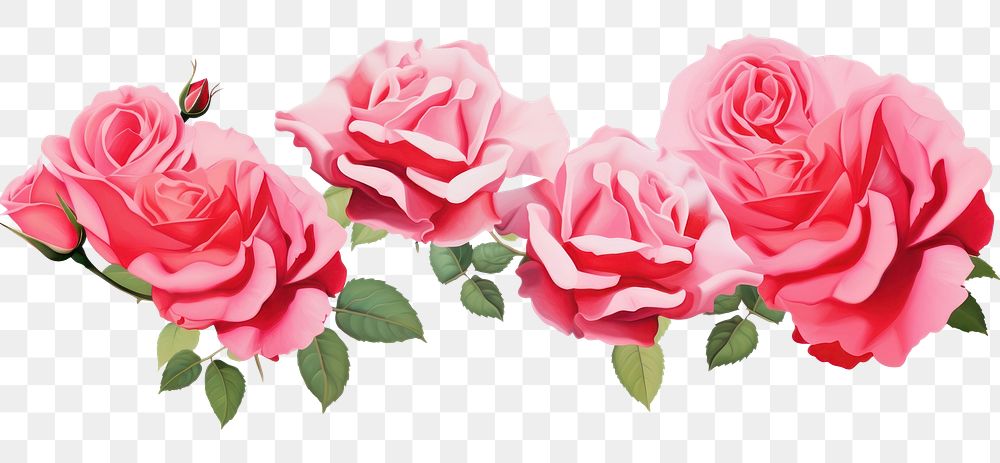 PNG Pink roses flower petal plant.