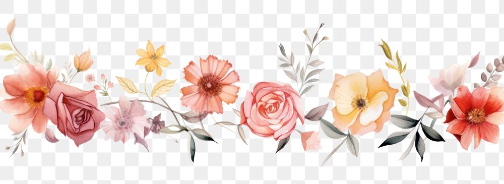 PNG Rosegold flowers pattern plant white background.