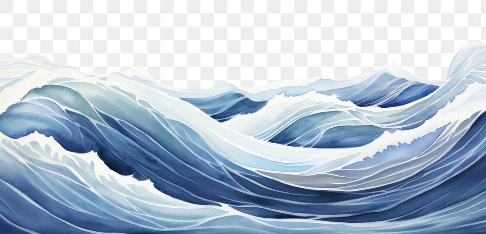 PNG Waves backgrounds nature ocean.