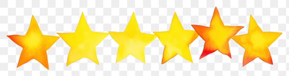 PNG Yellow stars white background circle number.