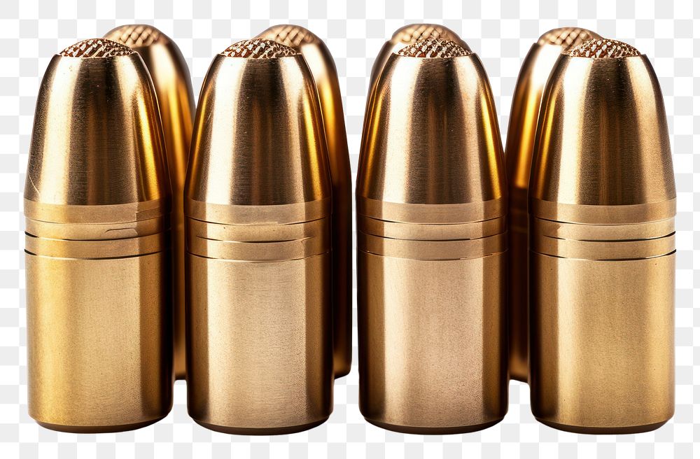 PNG Three 45 ACP calibers ammunition bullet bottle.