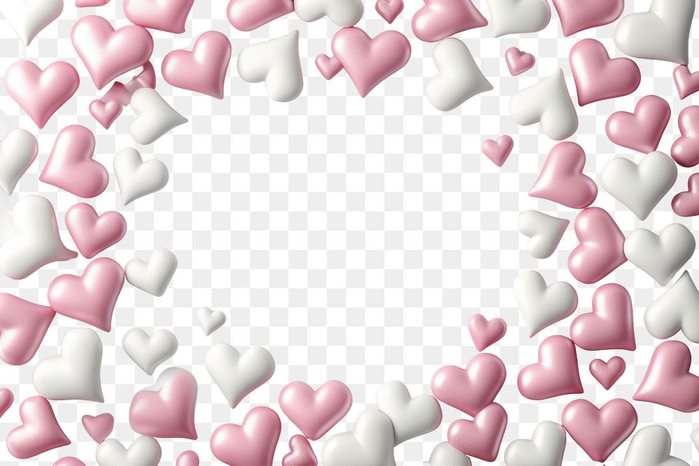 PNG Pink and white hearts backgrounds candy love.