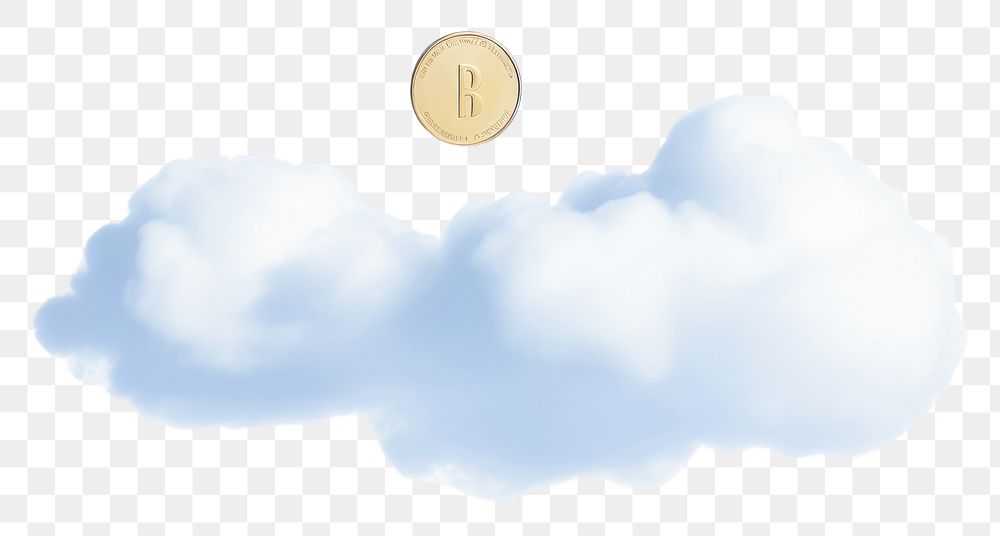 PNG Coin finance cloud sky.