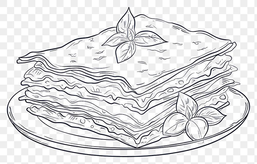 PNG Drawing food sketch doodle.