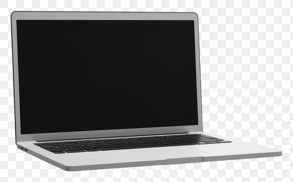 PNG Laptop computer screen white background.