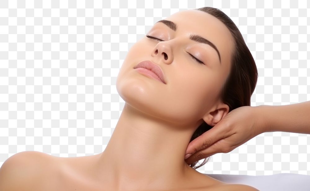 PNG Massage adult woman face.