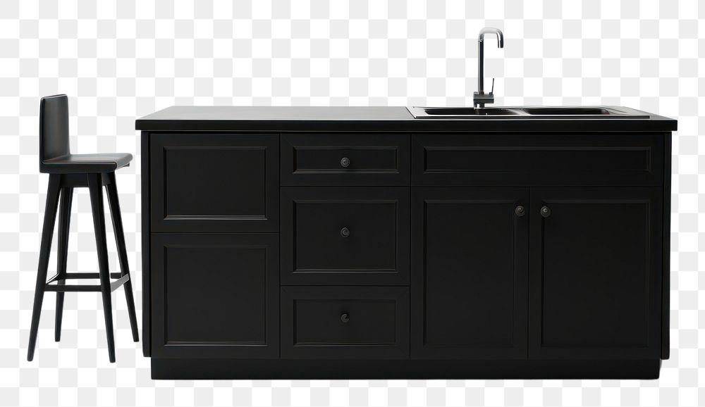 PNG Stool and counter top furniture kitchen sink.