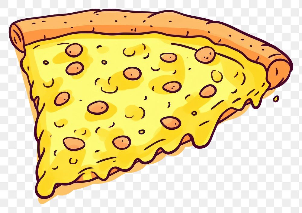 PNG Pizza slice cartoon bread food.