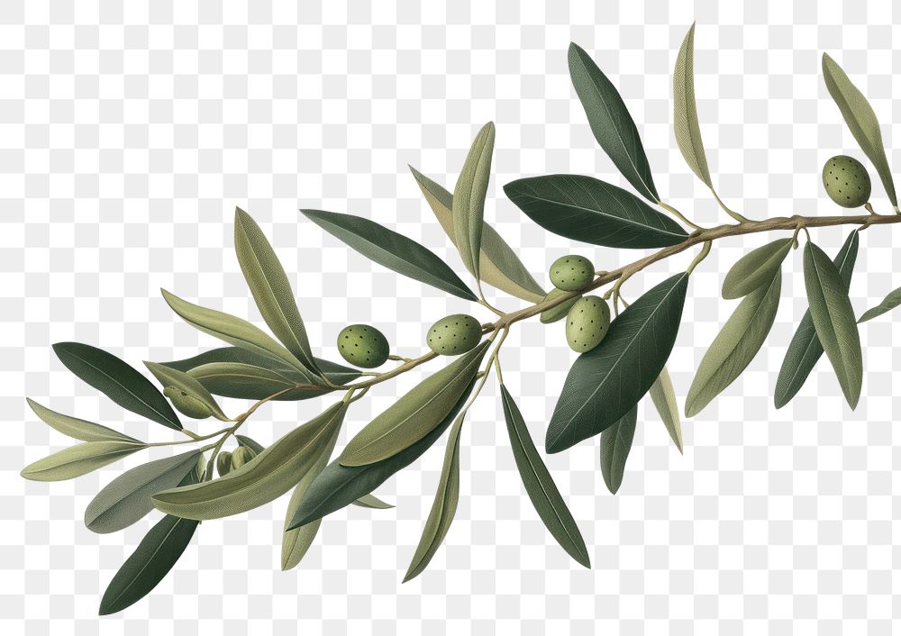PNG Olive branch plant olive leaf.