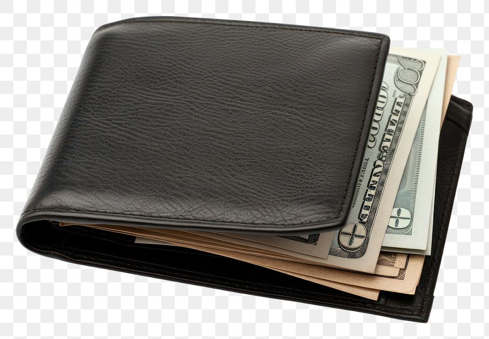 PNG Money in wallet money cash bag.