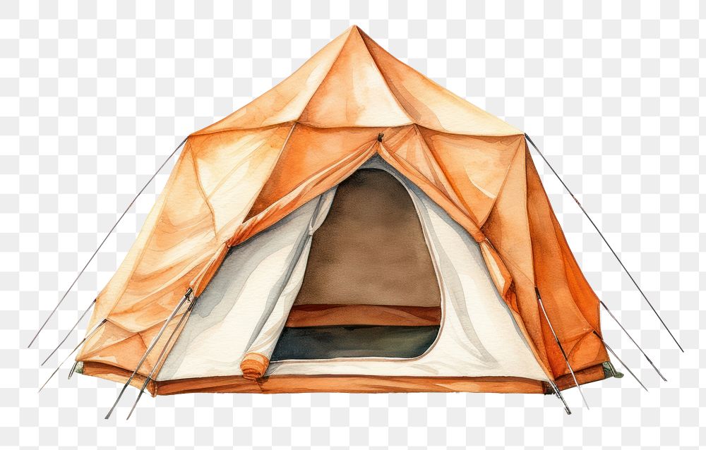 PNG  Tent outdoors camping white background. AI generated Image by rawpixel.