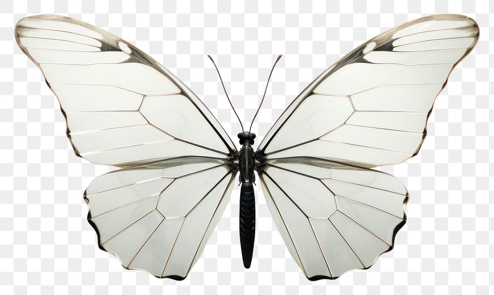 PNG Butterfly side view animal insect white.