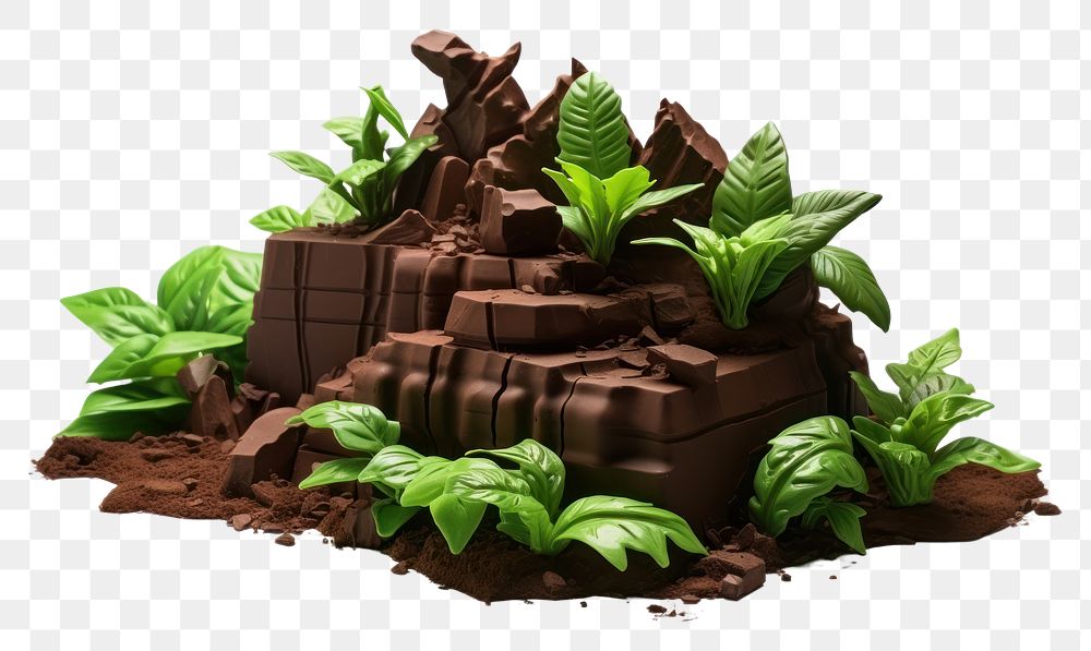 PNG Rainforest chocolate dessert plant.