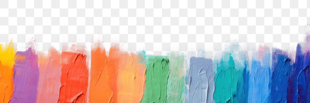 PNG Oil painting brush Rainbow color backgrounds creativity splattered. AI generated Image by rawpixel.