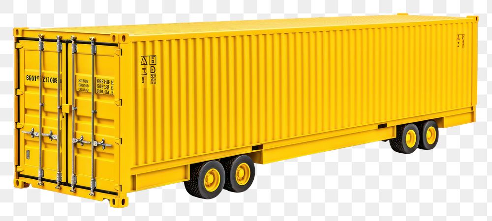 PNG A cargo truck container vehicle white background.