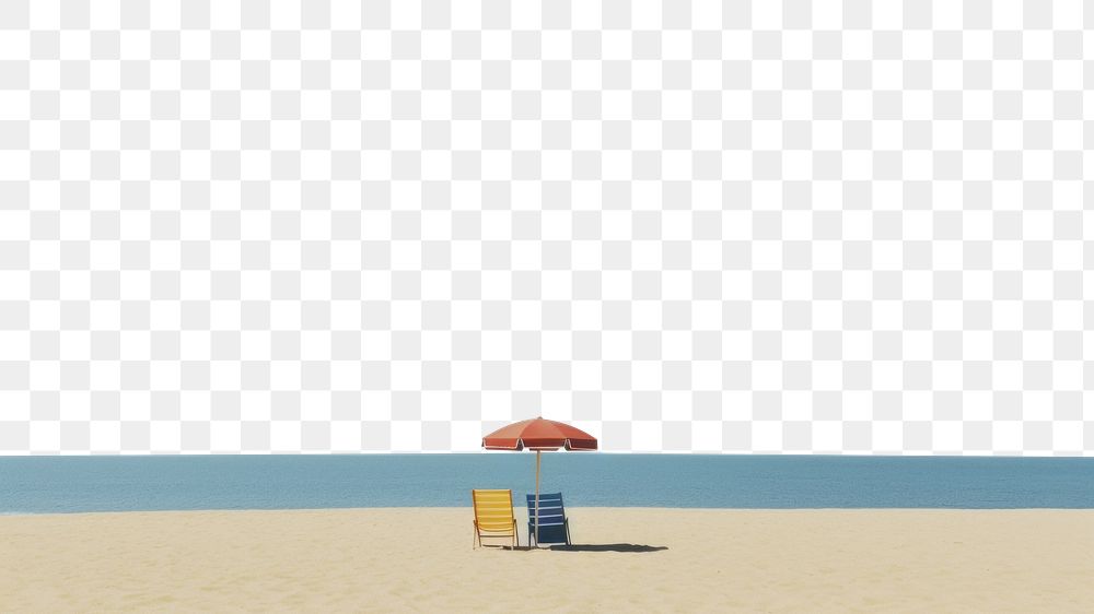 PNG  Summer beach outdoors horizon nature. AI generated Image by rawpixel.