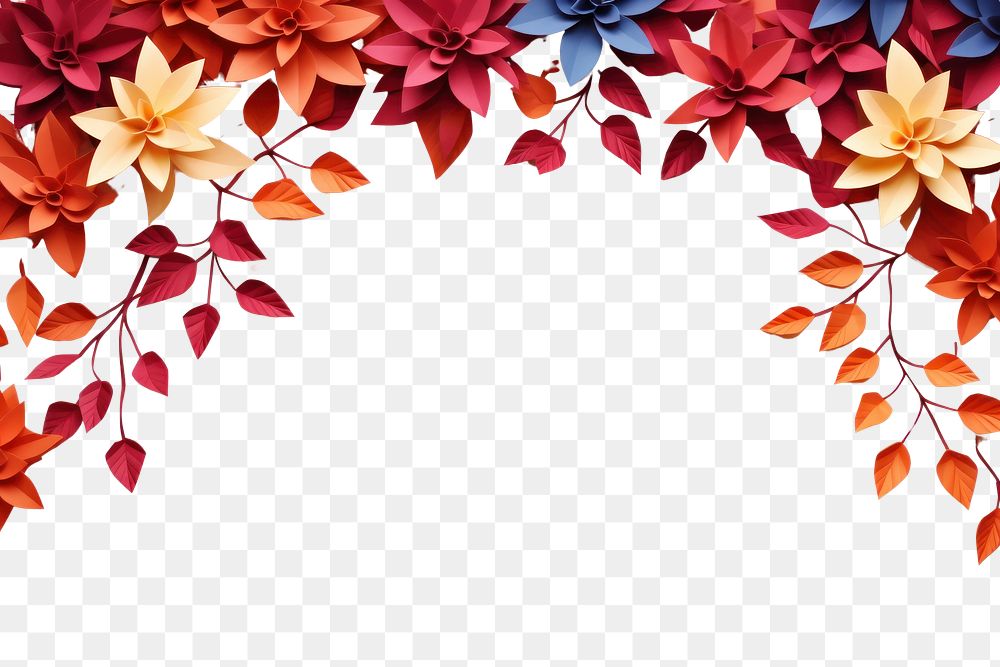 PNG Autumn backgrounds pattern flower.