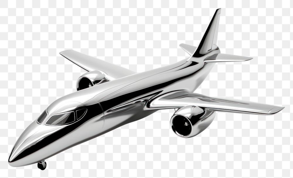 PNG SD plane Chrome material airplane aircraft airliner