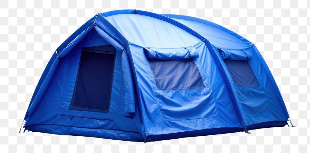 PNG Blue modern tent outdoors camping white background.