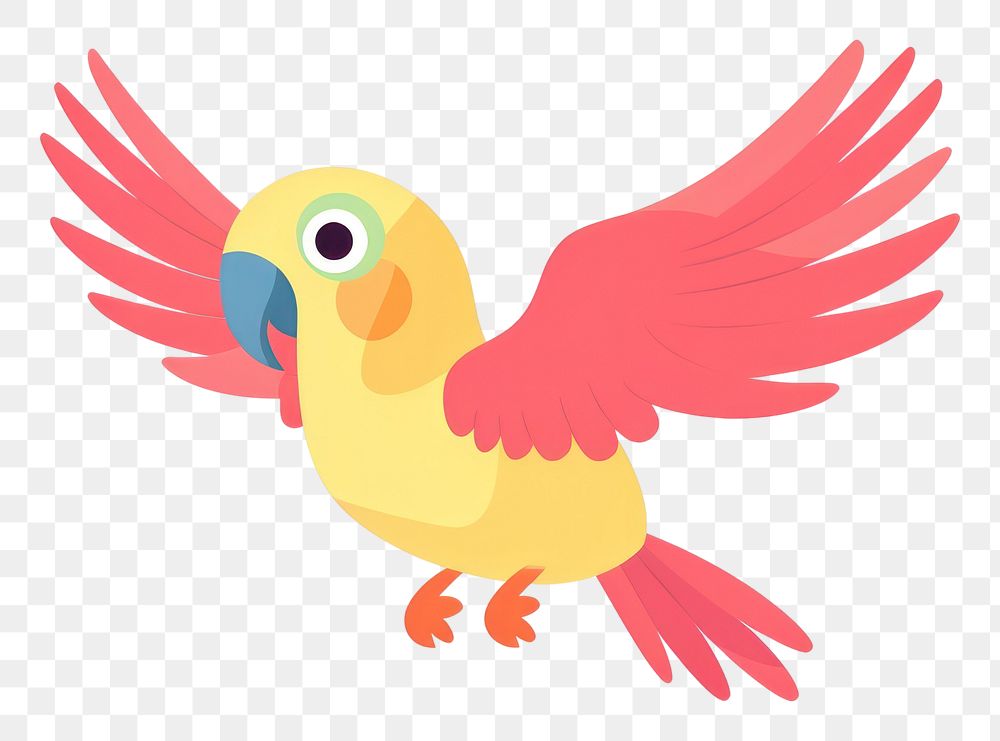 PNG Parrot flying animal bird beak.