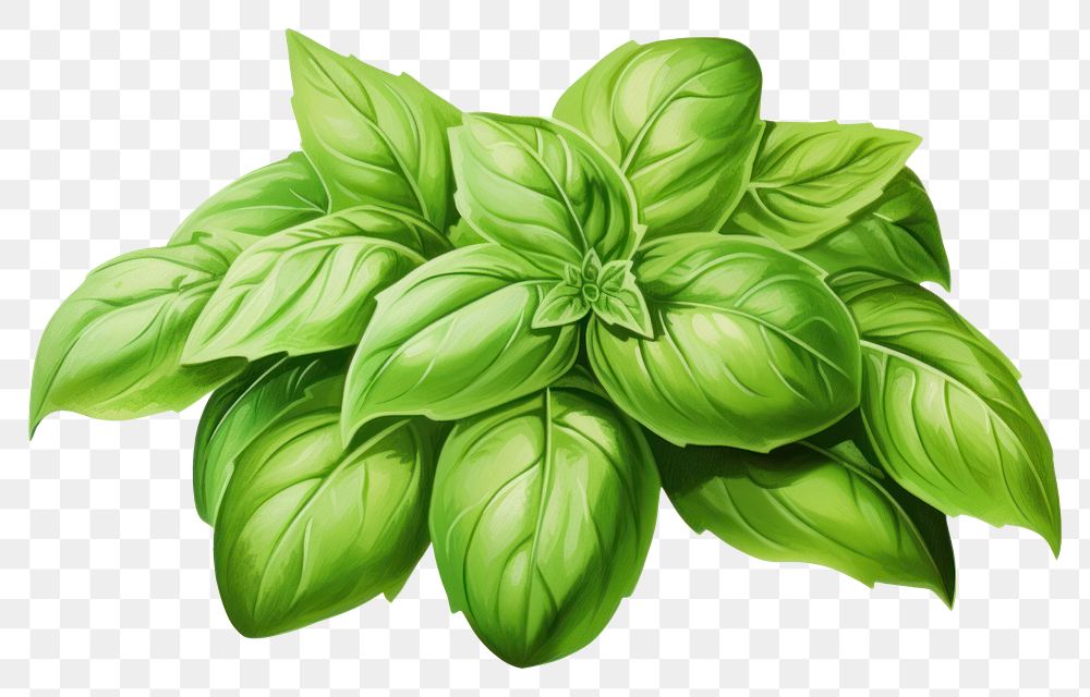 PNG Basil herb herbs plant leaf.