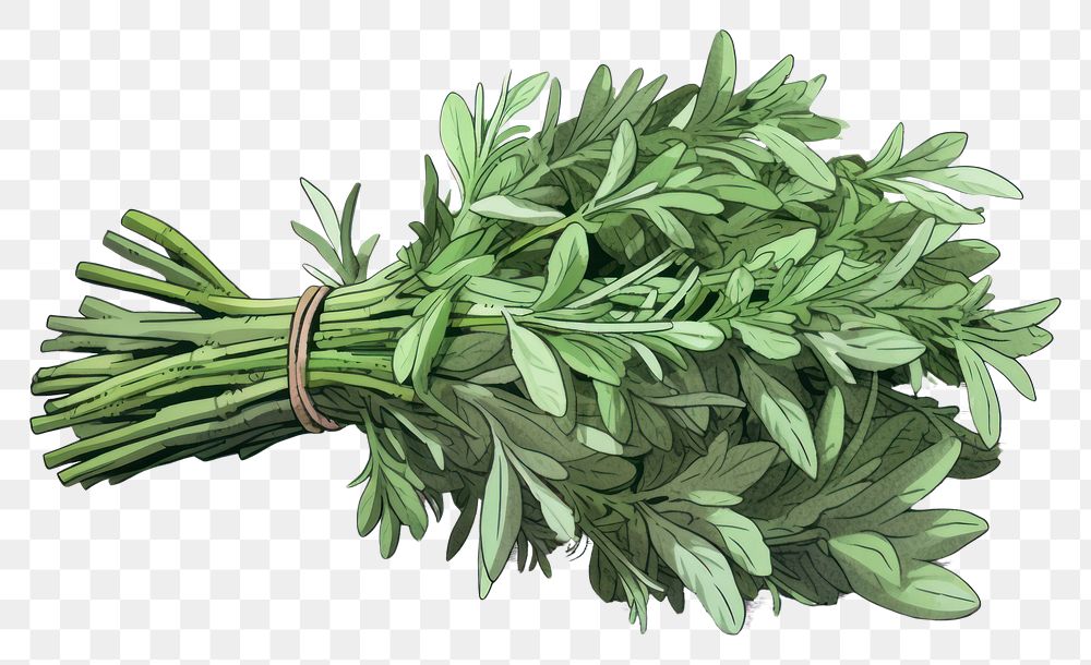 PNG Herb bonquet herbs plant food.