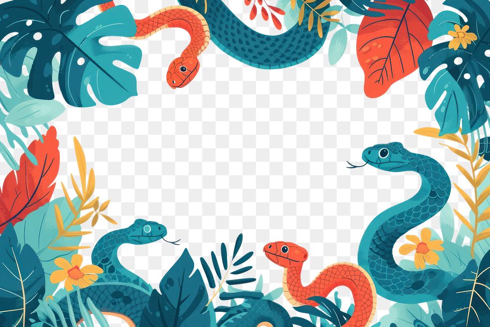 PNG Safari snakes backgrounds reptile pattern.