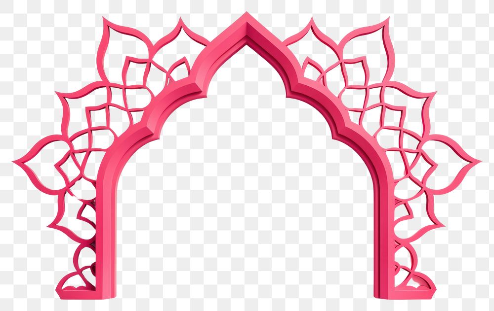 PNG  Islam decorative art architecture white background celebration. AI generated Image by rawpixel.