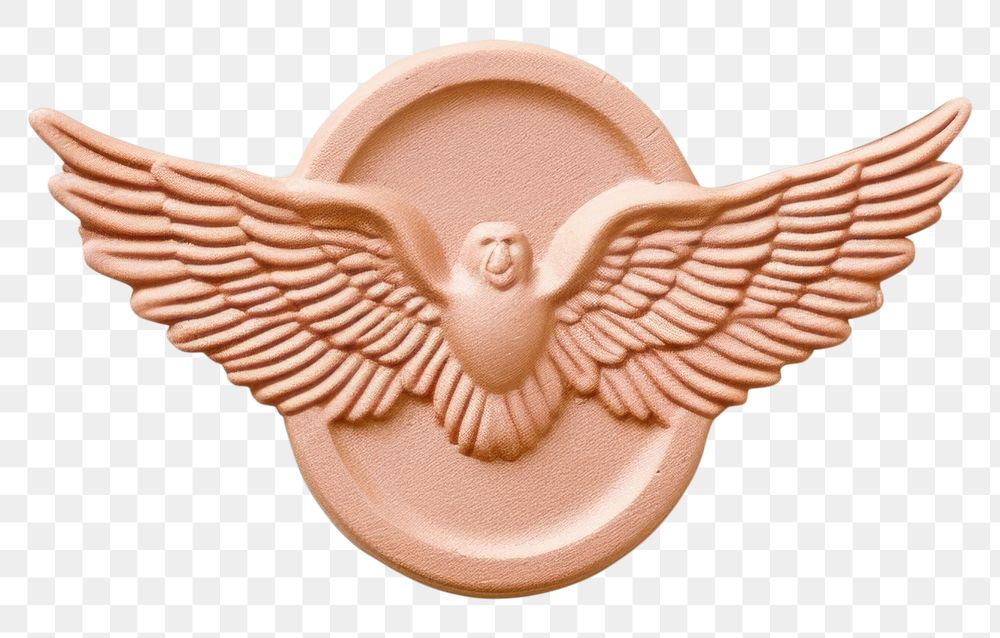 PNG  Seal Wax Stamp an angel wings white background creativity wallet.